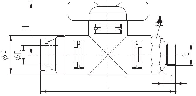 HVFF,Hand Valve,Pneumatic Fittings, Air Fittings, one touch tube fittings, Pneumatic Fitting, Nickel Plated Brass Push in Fittings